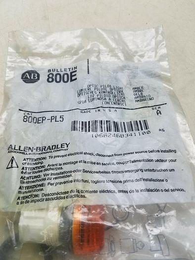 *NEW* ALLEN BRADLEY AMBER PILOT LIGHT OPERATOR , 800EP-PL5
