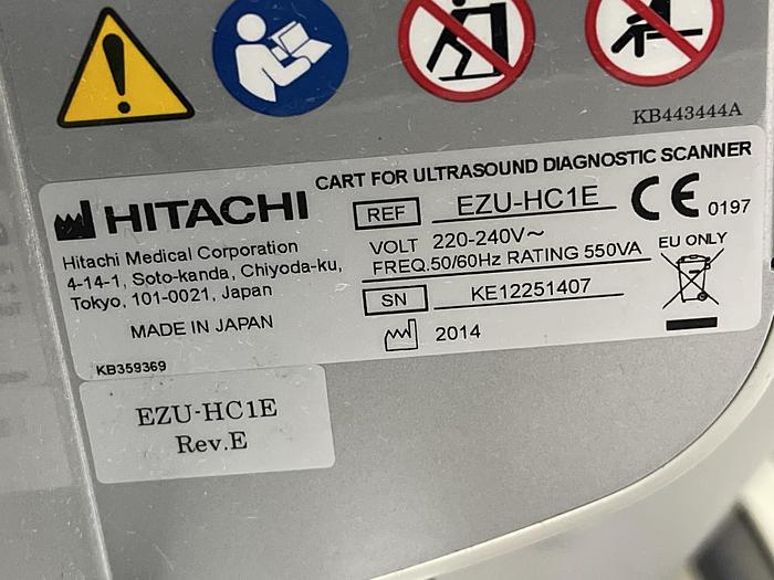 Gebraucht Hitachi/Aloka Noblus Ultraschallgerät auf Cart mit 2 Ultraschallsonden