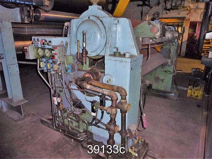 Used Manchester Machine 60" Wide 2-Roll Calender Stack #39133