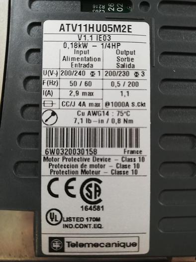 Used Telemecanique Altivar 11