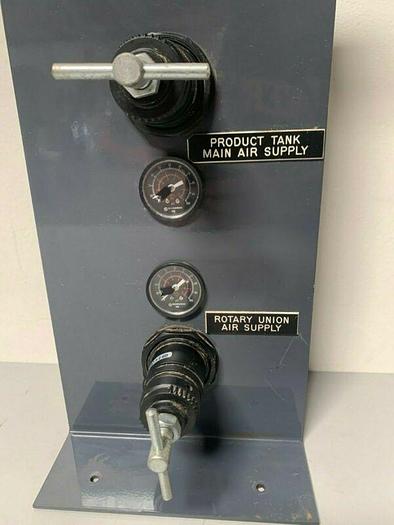 Used Lot of 2- Norgren R74G-6AT-RMG Pressure Regulator w/ Norgren Gauges & Casing