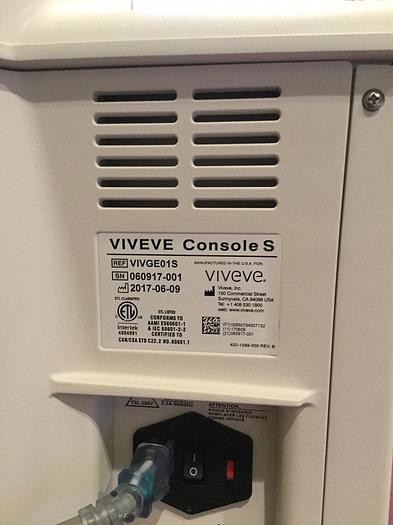 Used 2017 Viveve Model S console Vaginal rejuvenation & Stress Urinary Incontinence