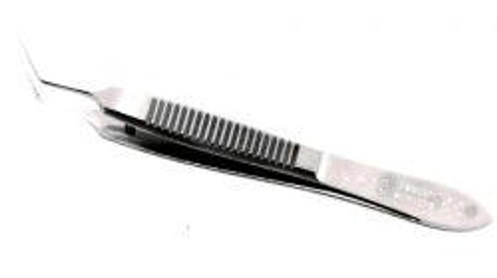 Used Ophthalmic Forceps Suture Tying Kelman McPherson Angled Stainless Steel