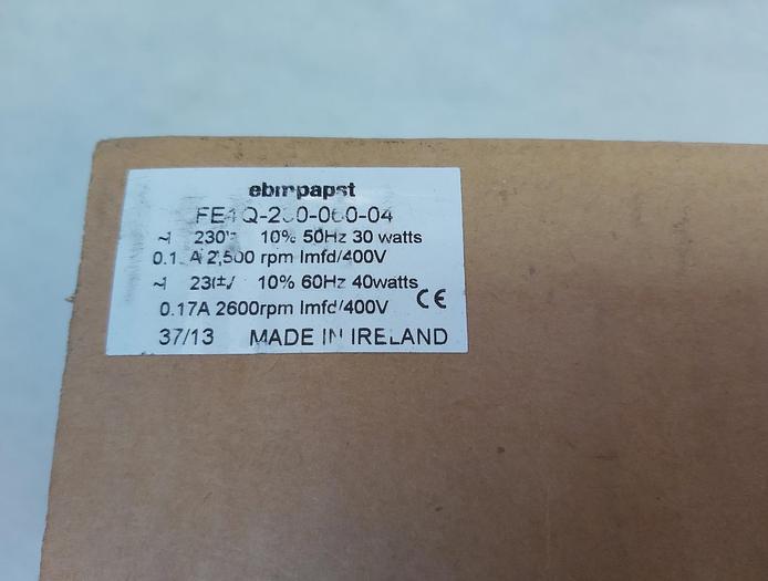 Radial Ventilator, Gebläse, FE1Q-230-060-04, Ebm-papst, 30W, 230V, neu
