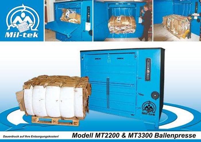Used Mil-tek MT3300 Bale Press