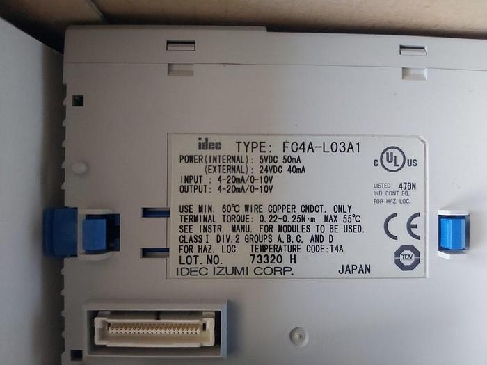 Ein- Ausgangsmodul Analog, FC4A L03A1, Idec,  neu