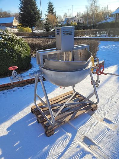 Used Kocioł warzelny (duplikator przechylny) z mieszadłem, pojemność 200 l