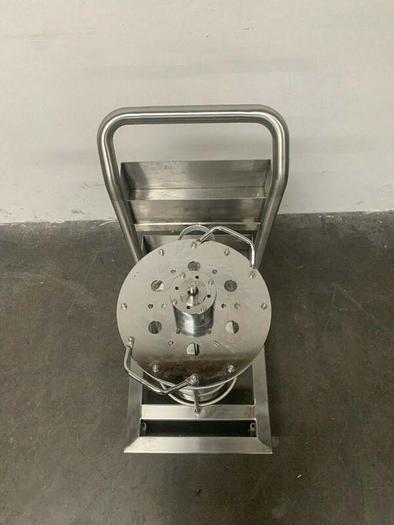 Used Applikon 30 Liter Glass Reactor w/ Stainless Steel Rolling Cart