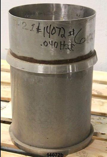 Used Bird 100 Pressure Screen Basket, .040" Perf.x12%, Wst136500190 #14072