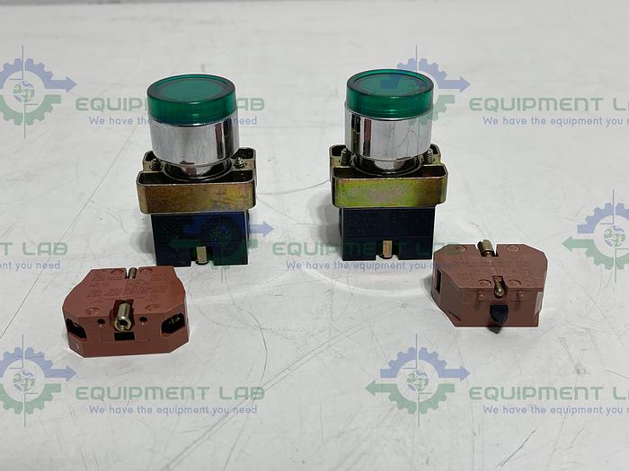 Lot of 2 - Automation Direct  GCX1192-24 Green Push Button