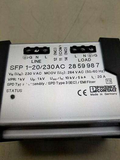 Used Phoenix Contact SFP 1-20/230AC 28 59 98 7