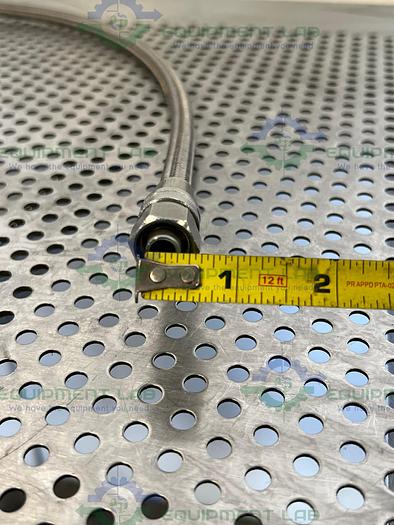 Used 35" Stainless Steel Braided Hose w/ 1/2" NPT Fittings