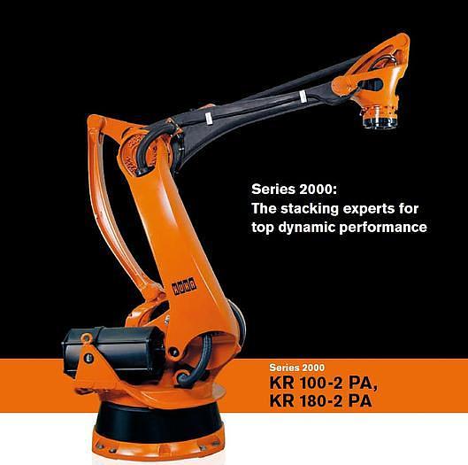2010 KUKA KR 100-2 PA 4 AXIS PALETTIZING ROBOT W/KRC 2 ed05 CONTROLLER
