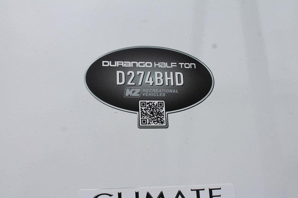 2023 KZ RV Durango Half-Ton D274BHD