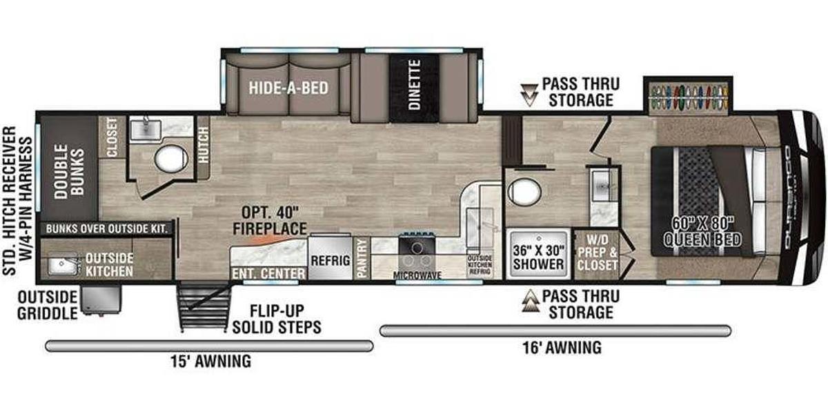 2023 KZ RV Durango Half-Ton D274BHD