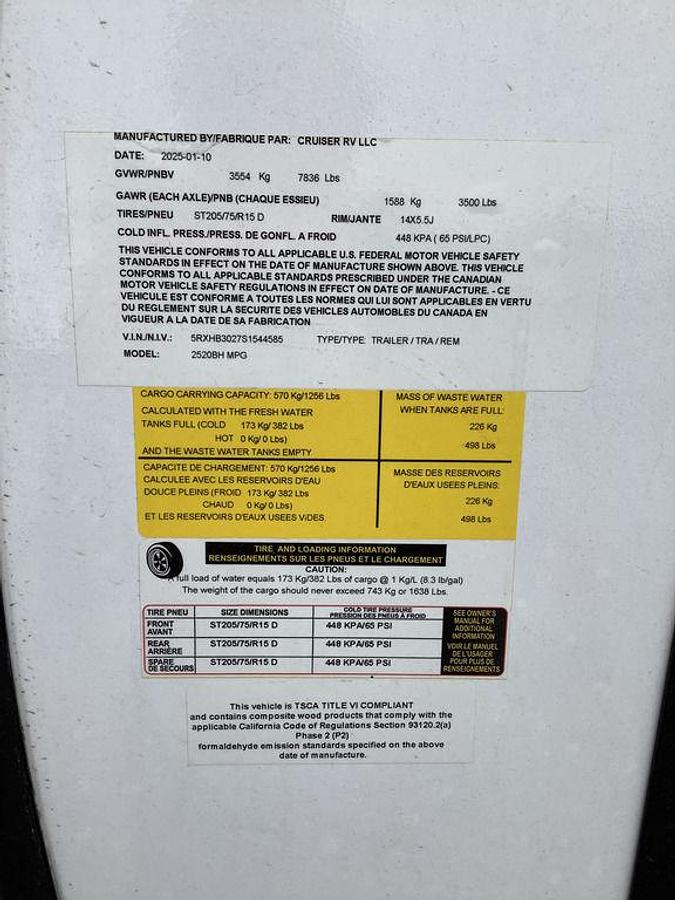 2025 Cruiser MPG 2520 BH