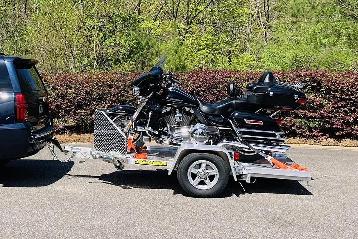 MC1F Folding Motorcycle Trailer
