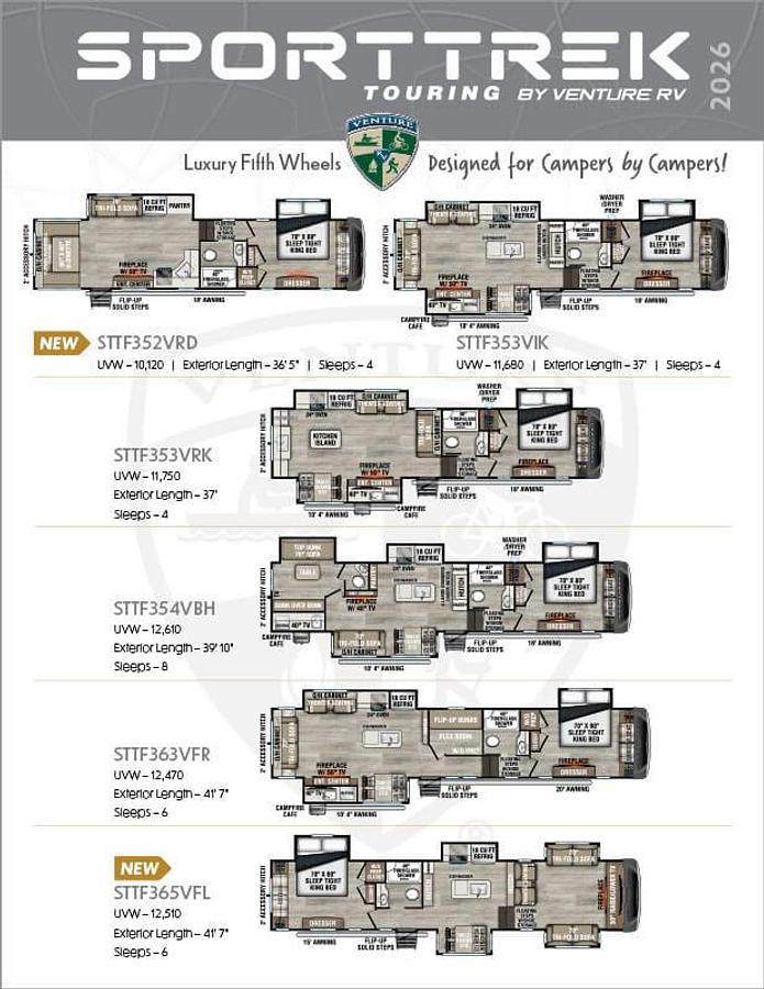 SportTrek Touring Edition Fifth Wheel STTF354VBH
