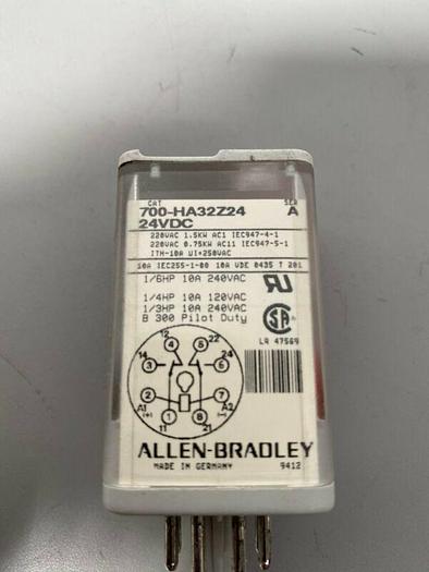 Used Lot of 3 - Allen-Bradley General Purpose Plug-In Relay 700-HA32A1 / HA32Z24