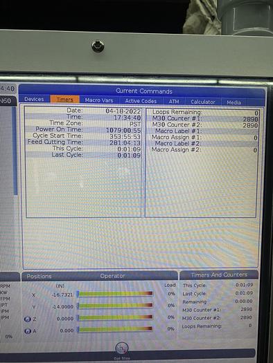 Used 2020 HAAS VF-2 4-Axis CNC Vertical Machining Center