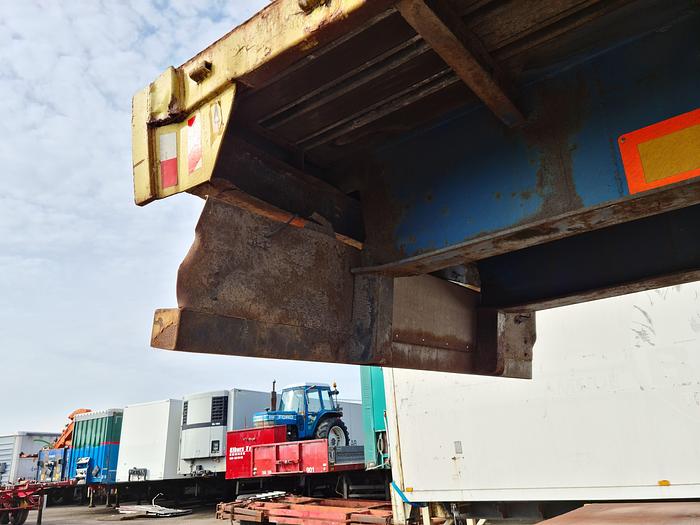 Used 1979 2 AXLE FLATBED TRAILER STEEL SUSPENSION STEEL FLOOR GROENEWEGEN
