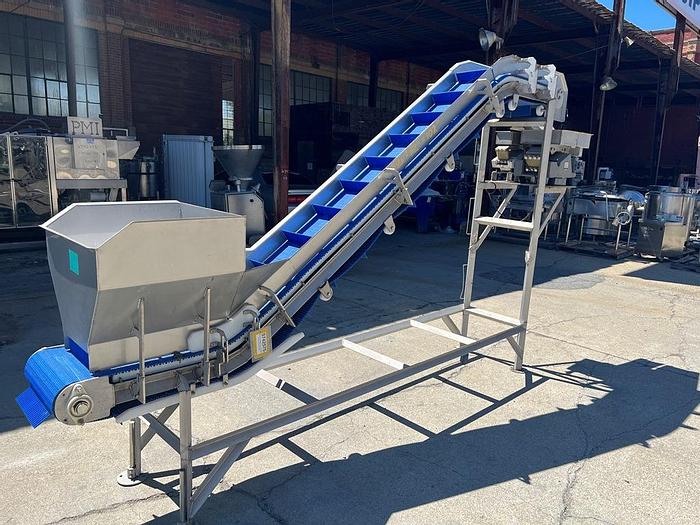 Unused Conveyor, Belt, 16"x 12', Plastic, Incline, Cleated, Unused #S744559