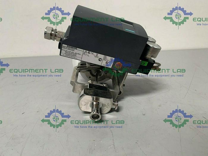 Used Steriflow 978SP Sanitary Control Valve w/ Siemens PS2 HART Valve Positioner