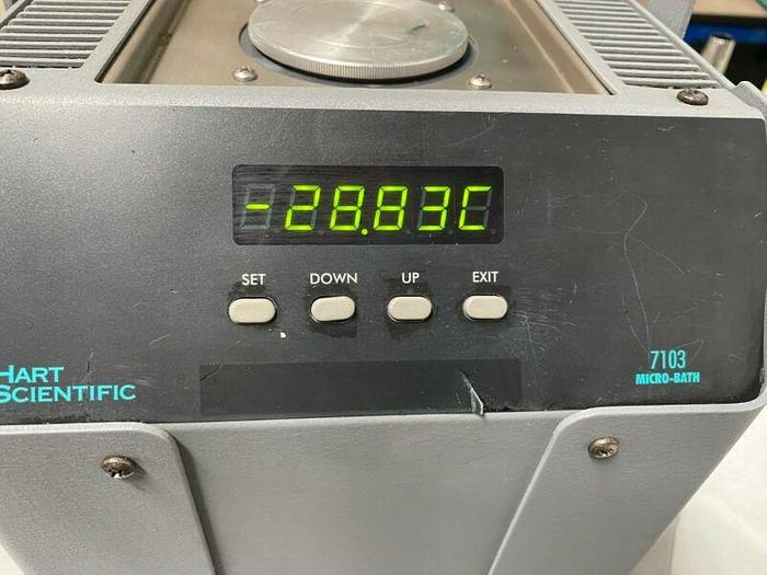 Used Fluke Hart Scientific Model 7103 Micro Temperature Calibration Bath -30°to 125°C