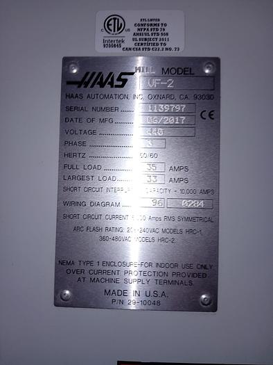 Gebruikt Haas VF 2 CNC Bewerkingscentrum