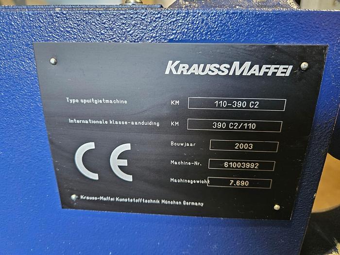 Gebruikt Krauss Maffei KM110-390C2 spuitgietmachine