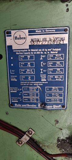 Gebruikt Mubea Muhr und Bender KBL 16