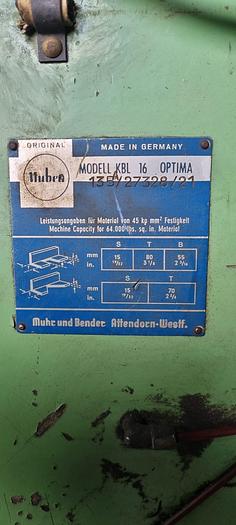 Gebruikt Mubea Muhr und Bender KBL 16