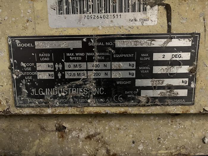 Gebruikt 2000 JLG 3246 E2