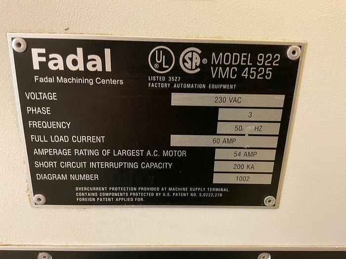 Gebruikt 2000 Fadal VMC 4525
