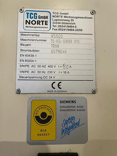 Gebruikt Norte VS500 CNC freesbank