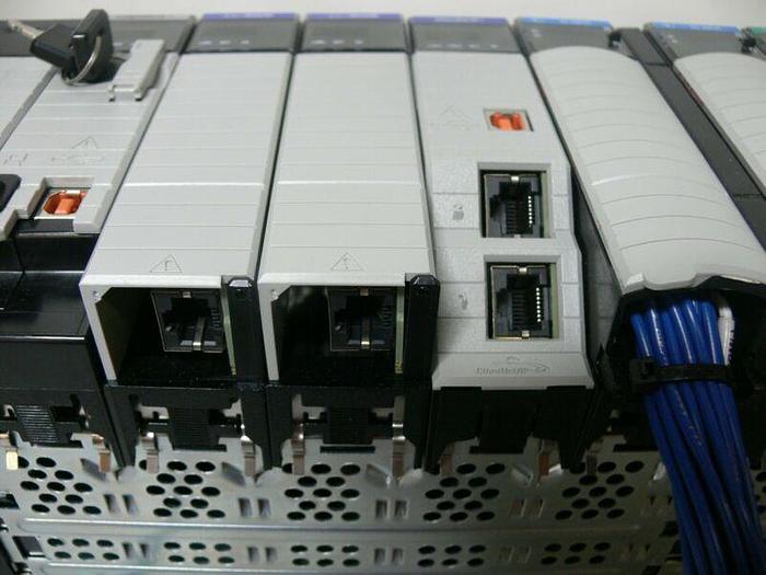Used Allen Bradley Logix5572 Controller on 10 Slot Chassis w/ EtherNet/IP (x3)