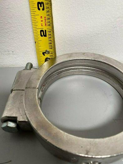 Used Lot of 2 - Tri-Clover Stainless Steel 4" OD Bolted High Pressure Clamp