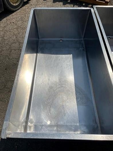 Used Stainless Steel 110 Gallon Meat Cart / Portable Tank