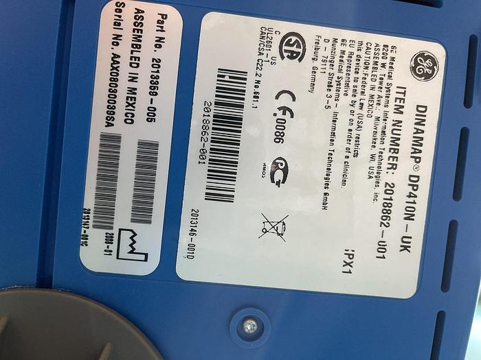 Gebraucht GE DINAMAP Pro 400V2 Patientenmonitor auf Trolley mit Zubehör