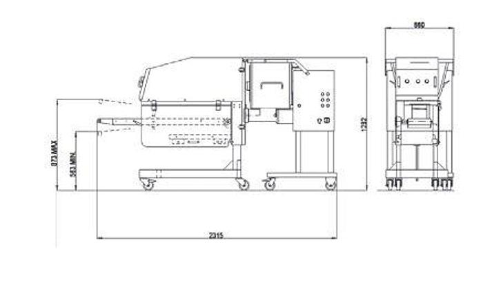 Thompson Machinery Model MPM 500 Meat Portioning Machine
