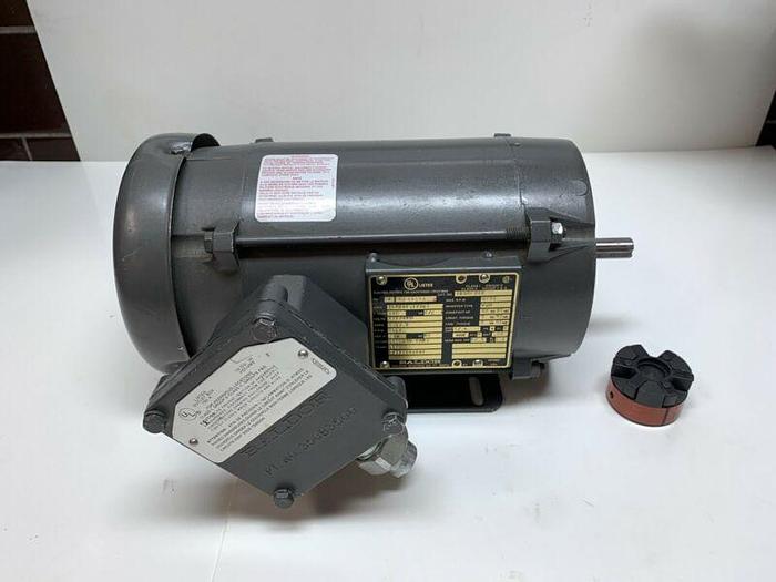 Used Baldor IDXM7006 AC Motor, 1/2HP, 1750RPM, 56C Frame 230/460V Hazardous Warranty
