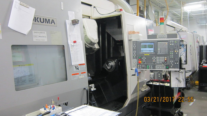 Used 2-OKUMA MAC TURN 250-W CNC MULTI AXIS LATHE 2003 & 2004