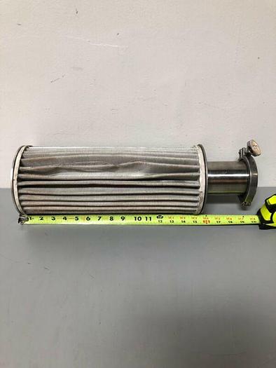 Used Lab Exhaust Filter Housing w/ 3.5" OD Sanitary Fitting