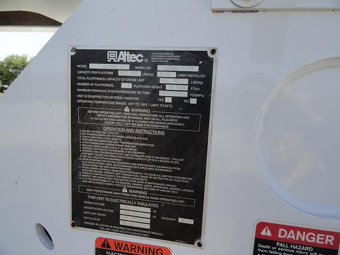 Used 2009 International 4300 Altec AA755L Material Handler Bucket Truck