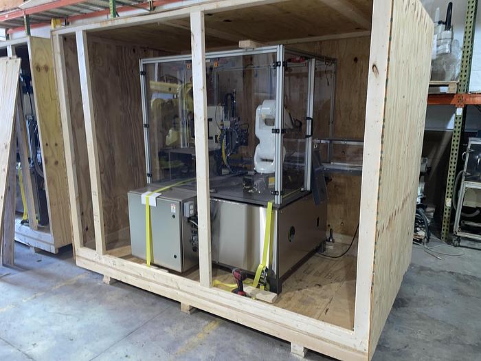 Used 2015 FANUC LRMATE 200ID ROBOTIC LABELING CELL