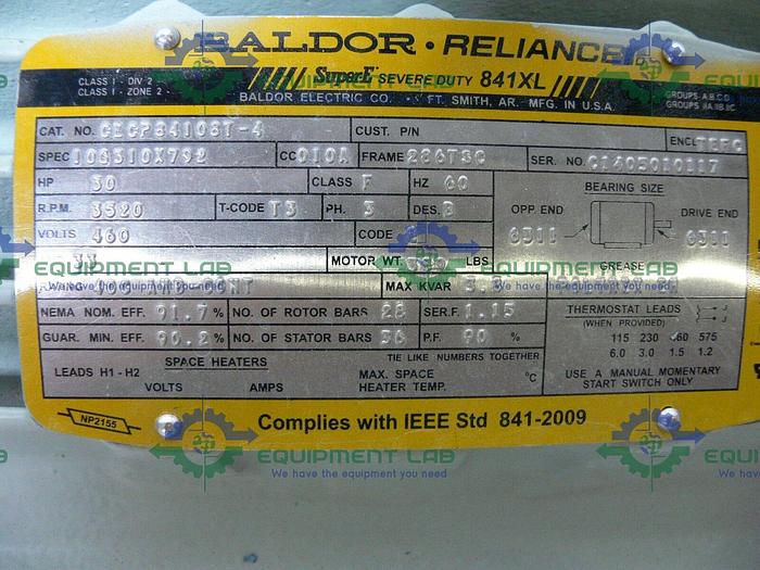 Used Fristam FPR1742-205 Centrifugal Pump w/ Baldor Super E 841XL 30 HP Motor