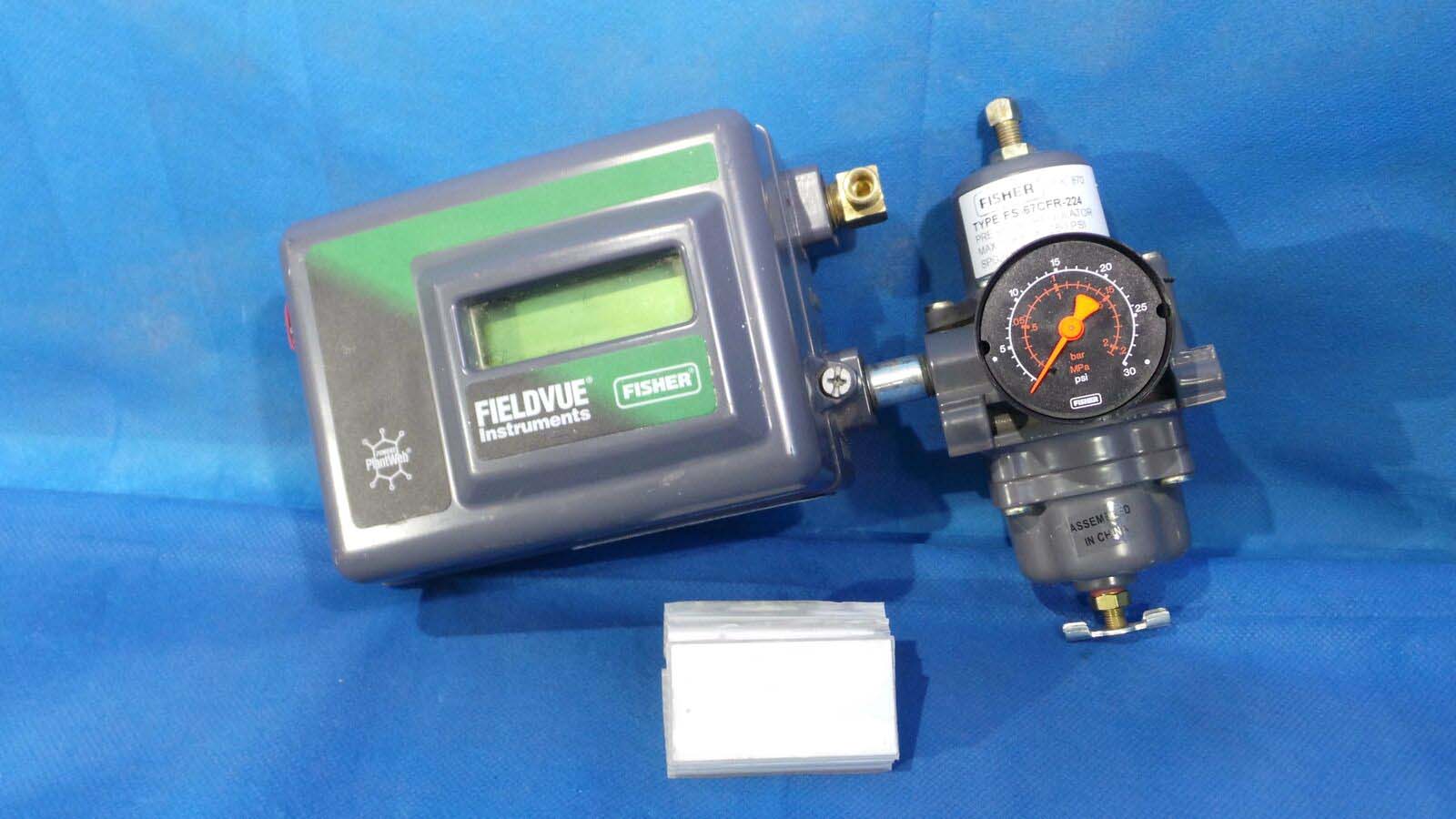 Used FISHER DVC2000 Controller, DVC2000 / FIELDVUE / Fisher / With Fisher Pressure Regulator FS-67CFR-224