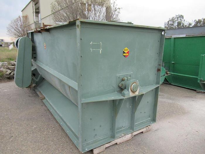 Used Mixer, Ribbon, 196 CF, C/st, 30 HP, Scott, Hopper, Dust CollMixer, Ribbon, 196 CF, C/st, 30 HP, Scott, Hopper, Dust Coll #S741451