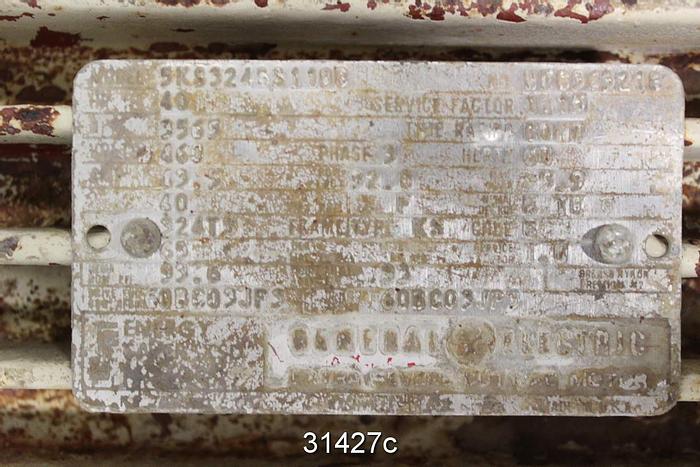 Used General Electric 5KS324SS118B Ac-Motor, 40 Hp #31427