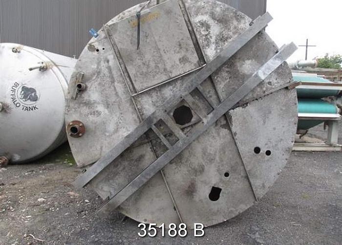 Used 2400 Gallon Stainless Steel Vertical Tank, 100" x 123" Straight Side #35188